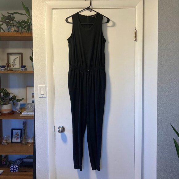 Athleta Black Hillside Tank Romper 4 - Picture 1 of 8